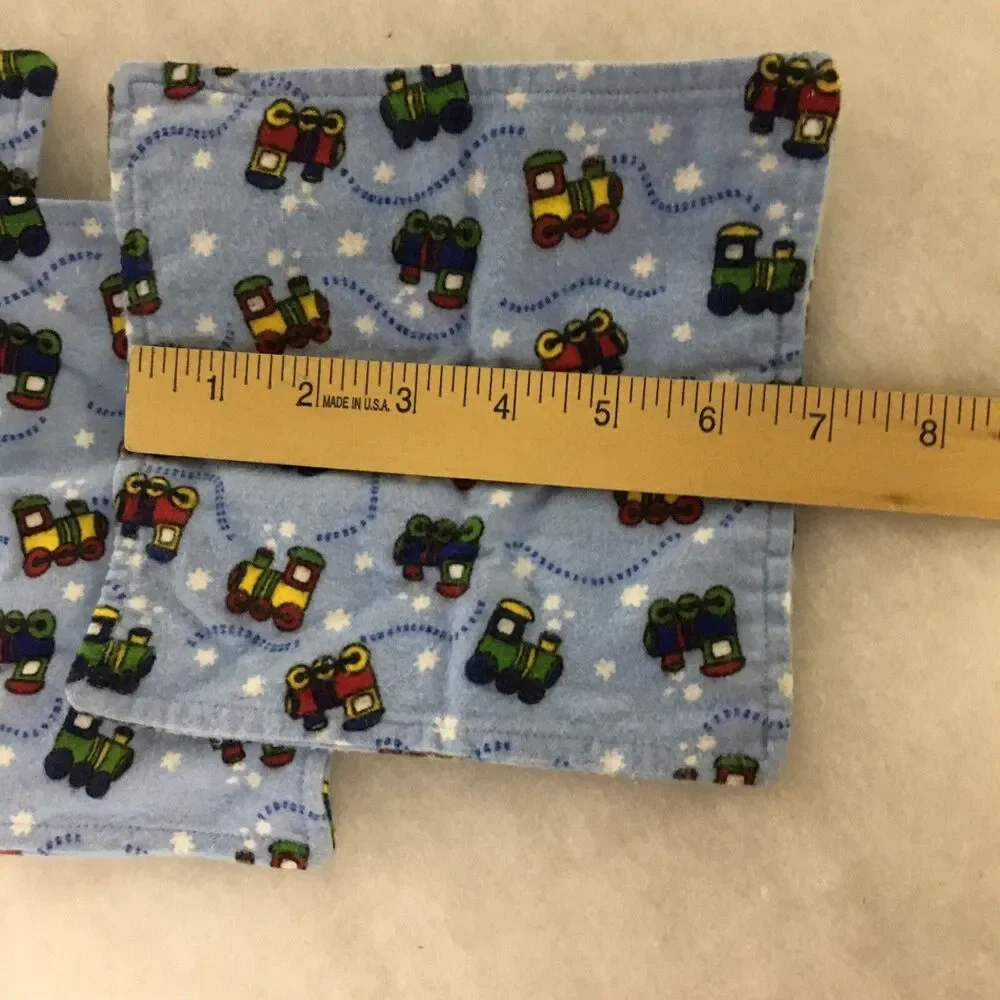 Baby Kids Bath Wash Cloths Baby Soft Flannel Cloths Set Of 3 New Handmade Sewn